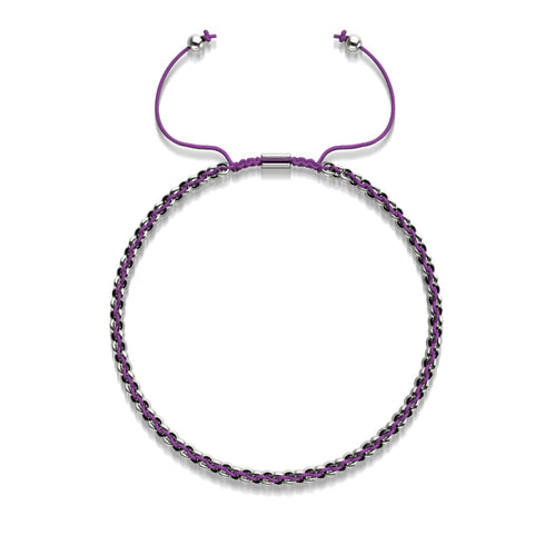 Purple x Silver | Kismet Links | Choker Necklace